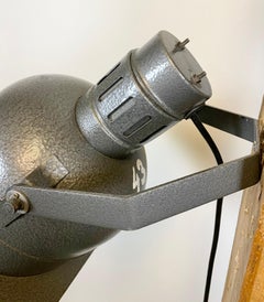 Small Grey Theatre Wall or Ceiling Spotlight, 1980s
