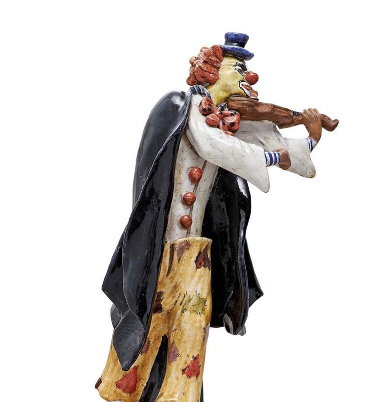 Small Grock Clown Statue by Ceccarelli For Sale at 1stdibs