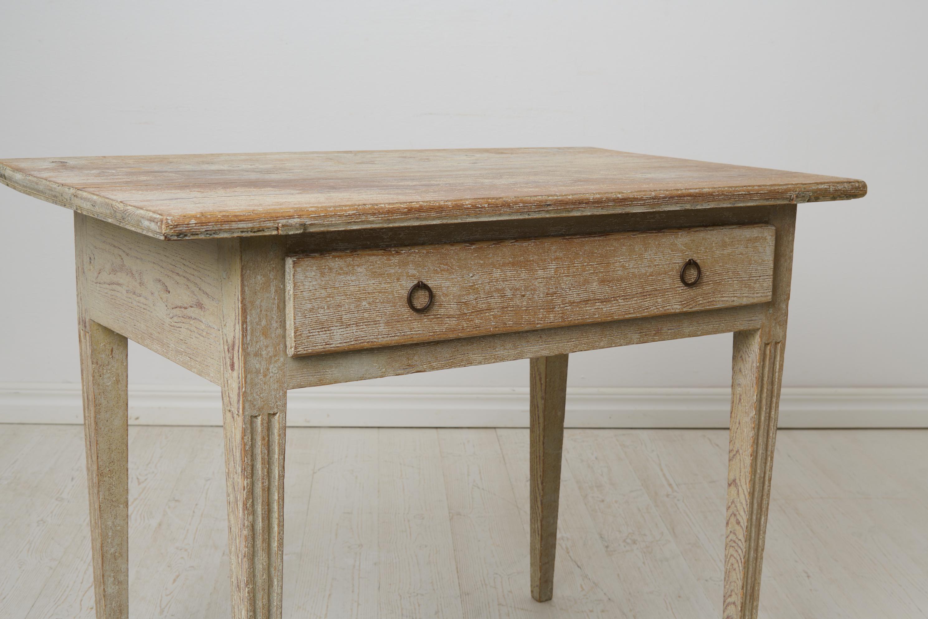 Small Gustavian Antique Country House Side Table from Northern Sweden For Sale 5