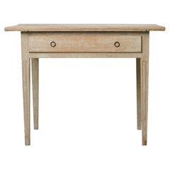 Small Gustavian Antique Country House Side Table from Northern Sweden