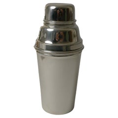 Vintage Small Half Pint Art Deco Cocktail Shaker by James Dixon & Sons
