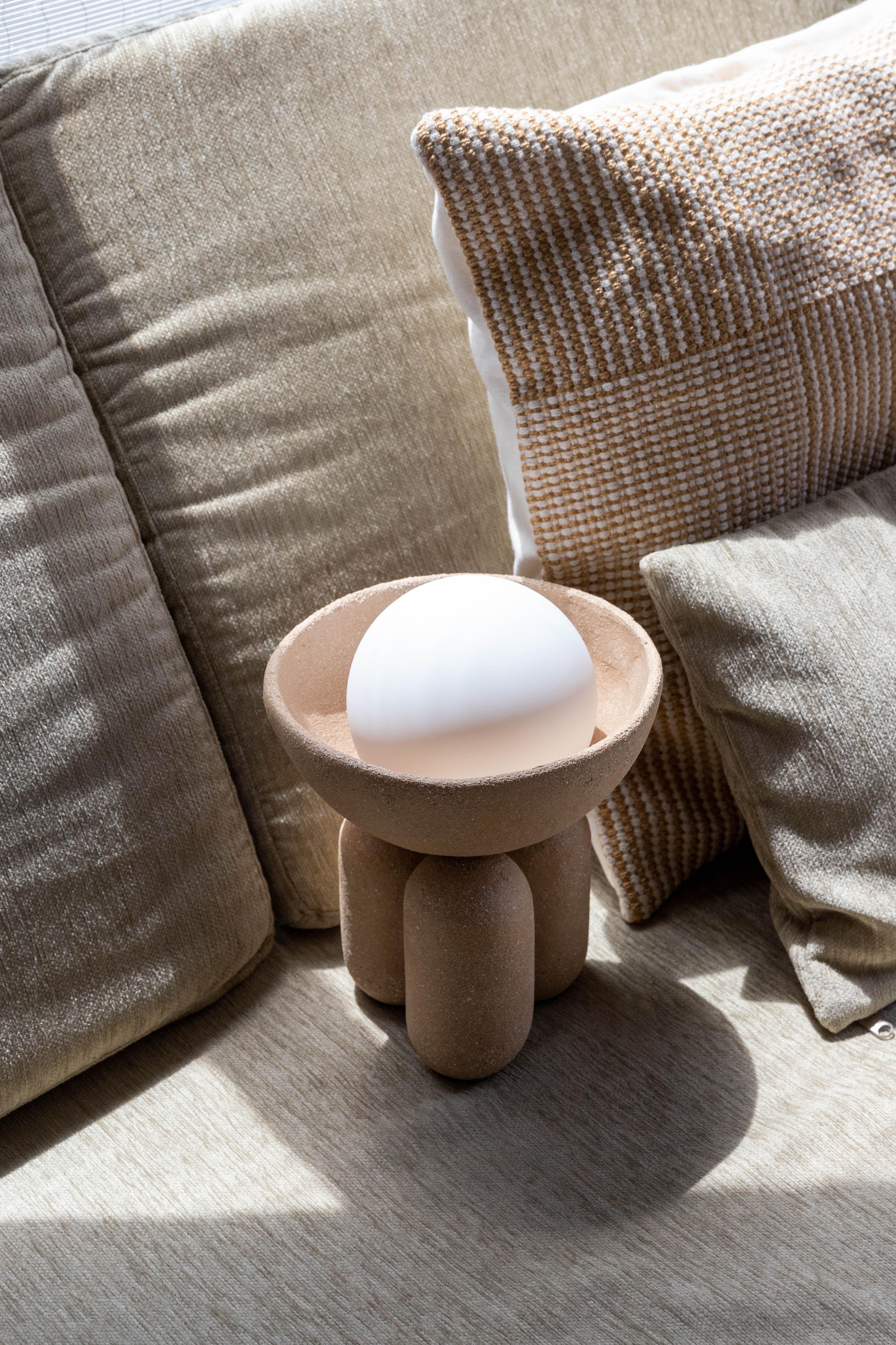 Modern Small Half Sphere Lamp by Lisa Allegra