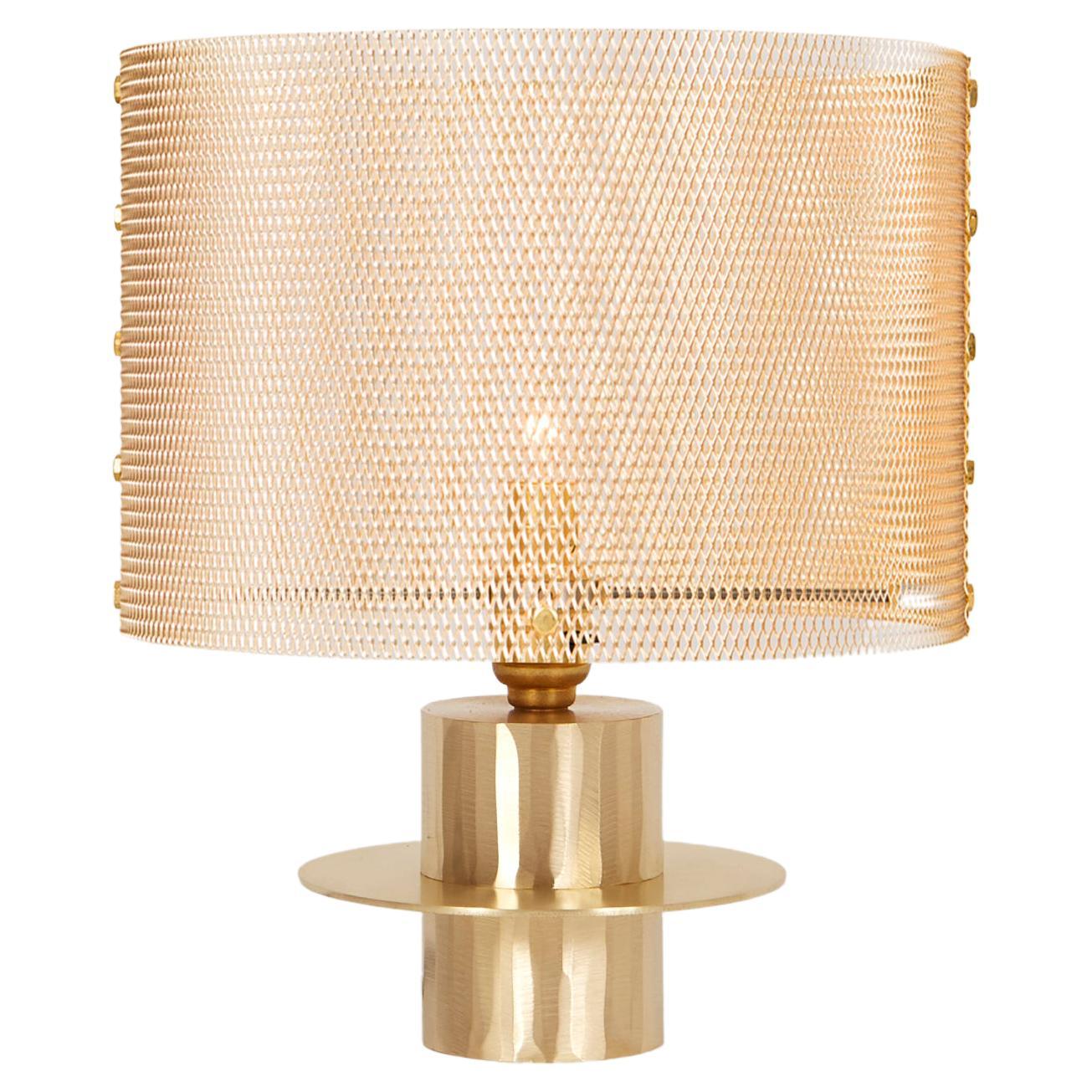 Small Hammered Gold Atahualpa Table Lamp by French Designer Marine Breynaert For Sale