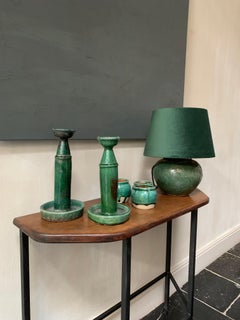 Small Han Style Green Glazed Tablelamp Vase