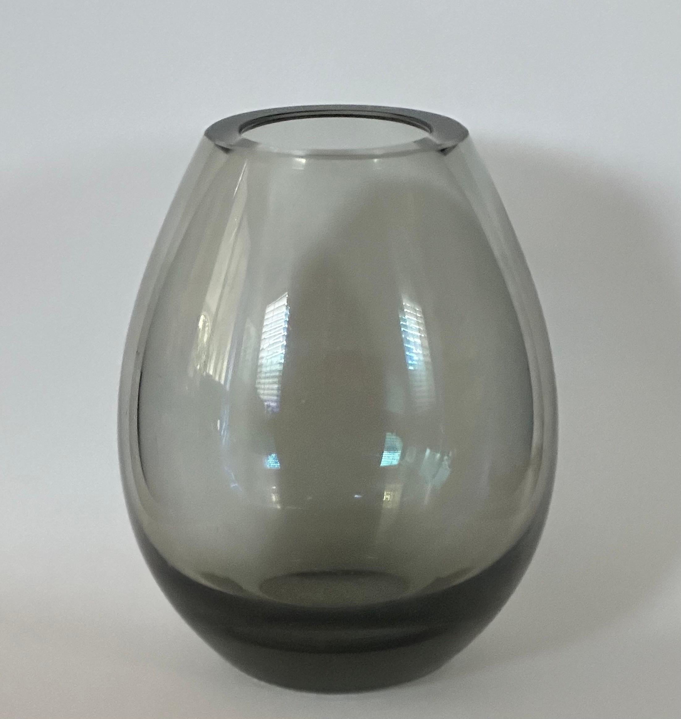 holmegaard glass vase