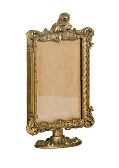 Small Hand Carved Gold Antique Picture Frame