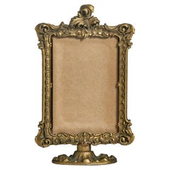 Small Hand Carved Gold Antique Picture Frame