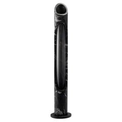 Kleine handgefertigte schwarze Nero Marquinia Marmor Armonia Vase S, Jacopo Simonetti