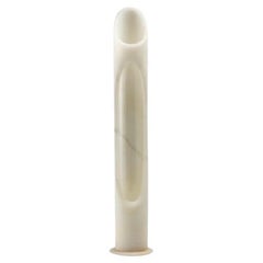 Kleine handgefertigte Vase S. White Onice Bianco Onyx Armonia von Jacopo Simonetti