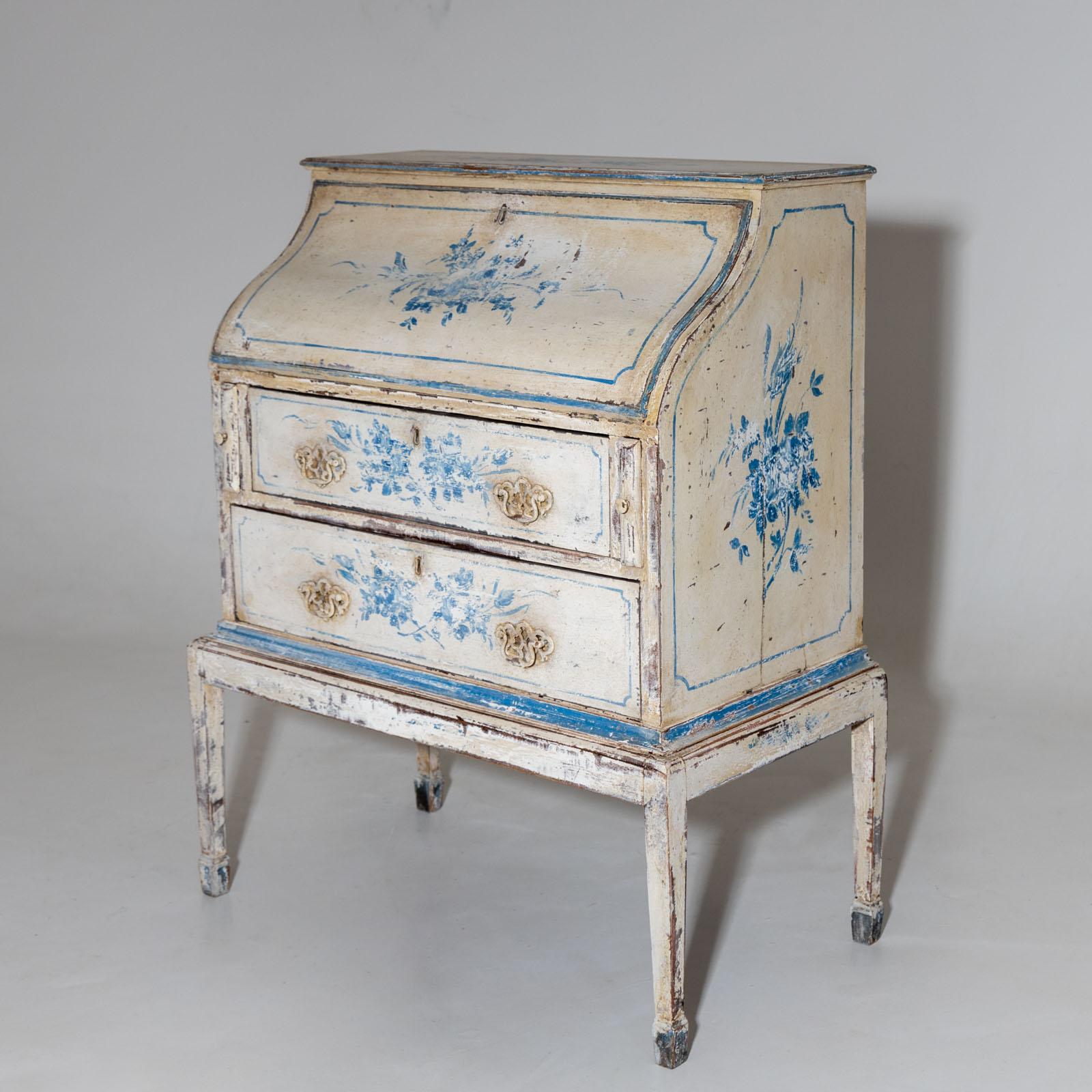 Small hand-painted Secretaire, 19th Century 2