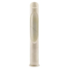 Kleine handgefertigte weiße milchige Onice Bianco Onyx Armonia Lampe S, Jacopo Simonetti