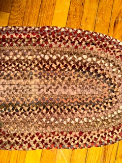 Small Handmade Braided Rug from Berks County, PA - AMERICAN FOLK ART - RR5112