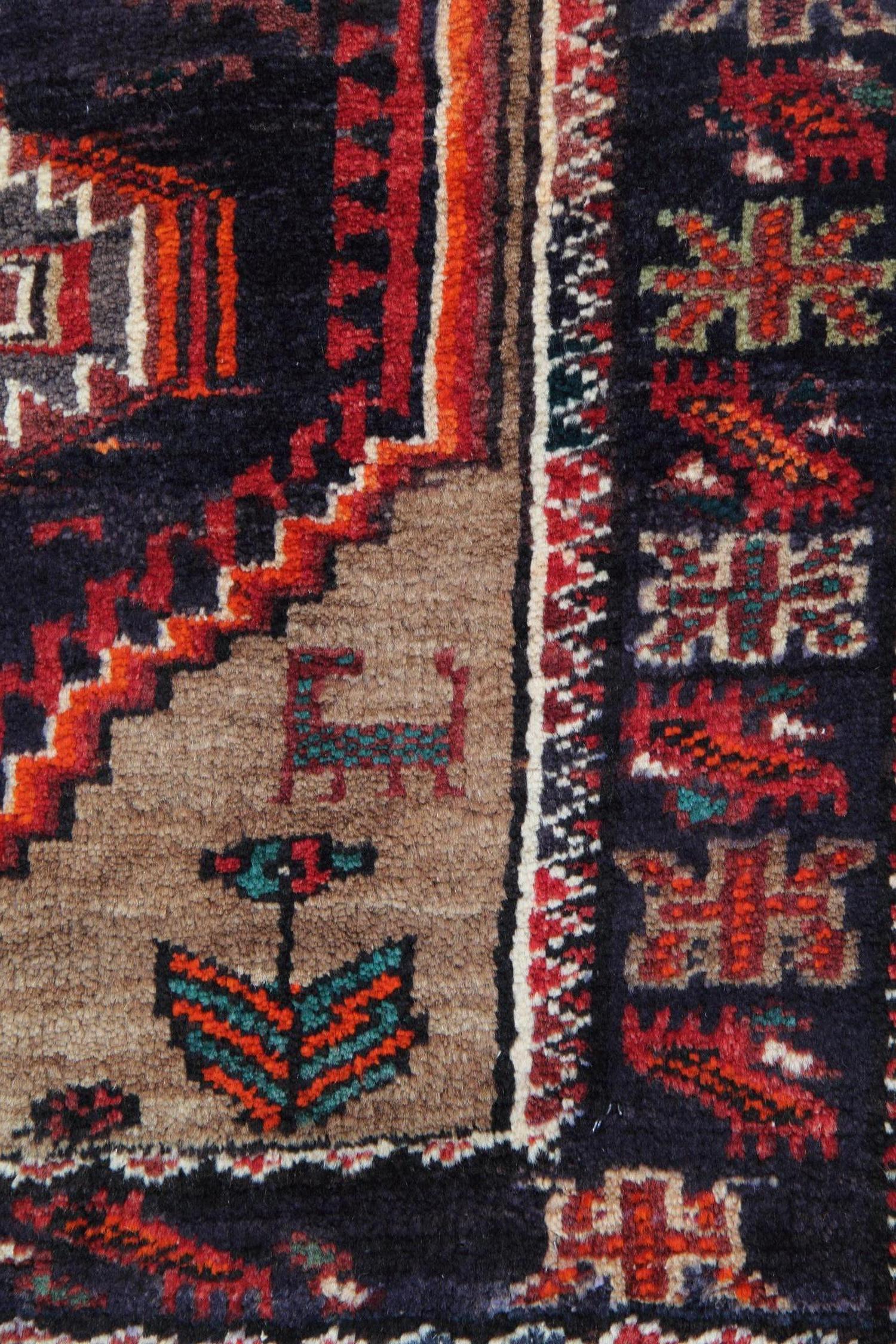 Woven Small Handmade Runner Rug Traditional Long Vintage Carpet For Sale