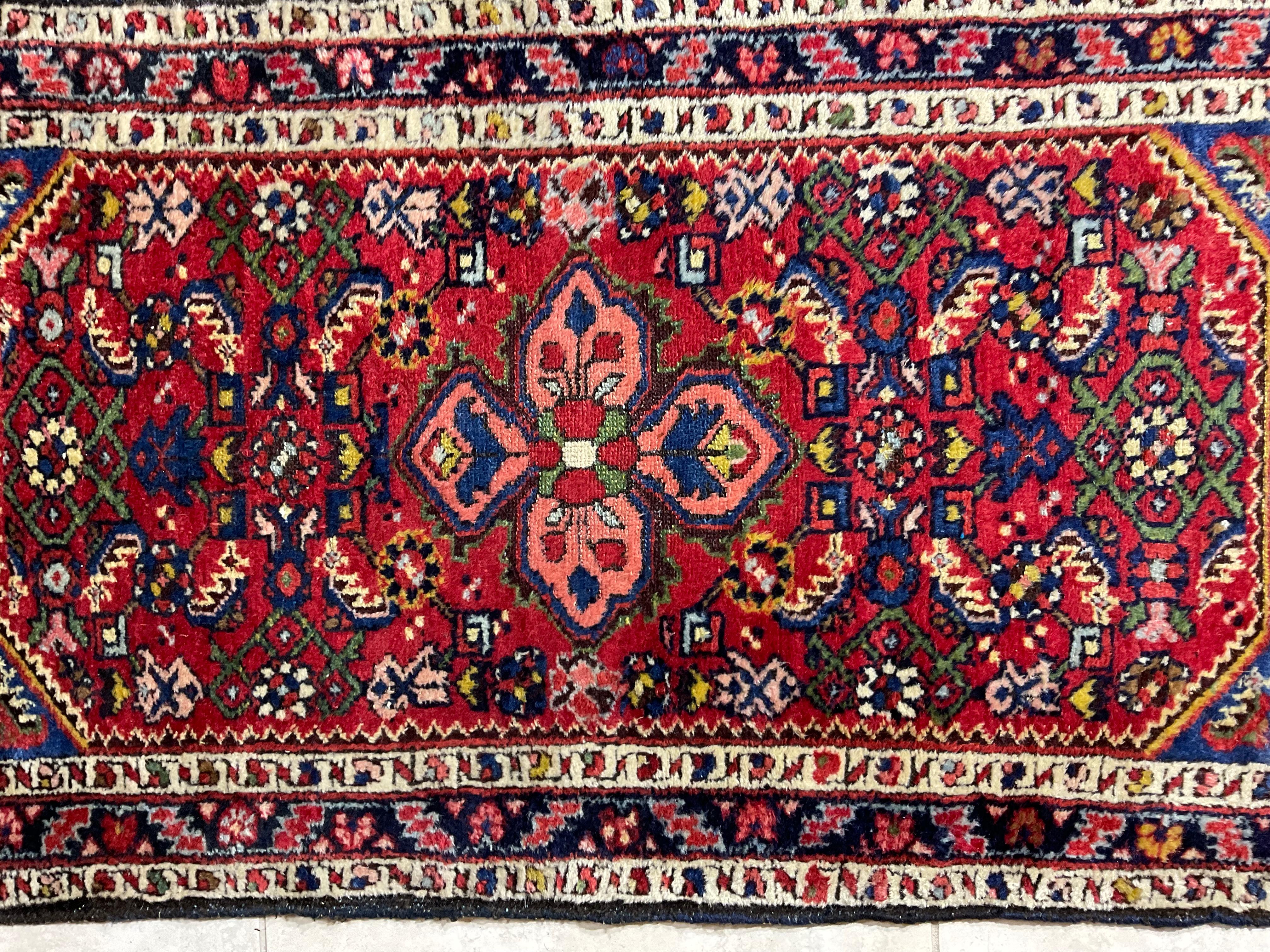 20th Century Small Handwoven Persian Rug For Sale