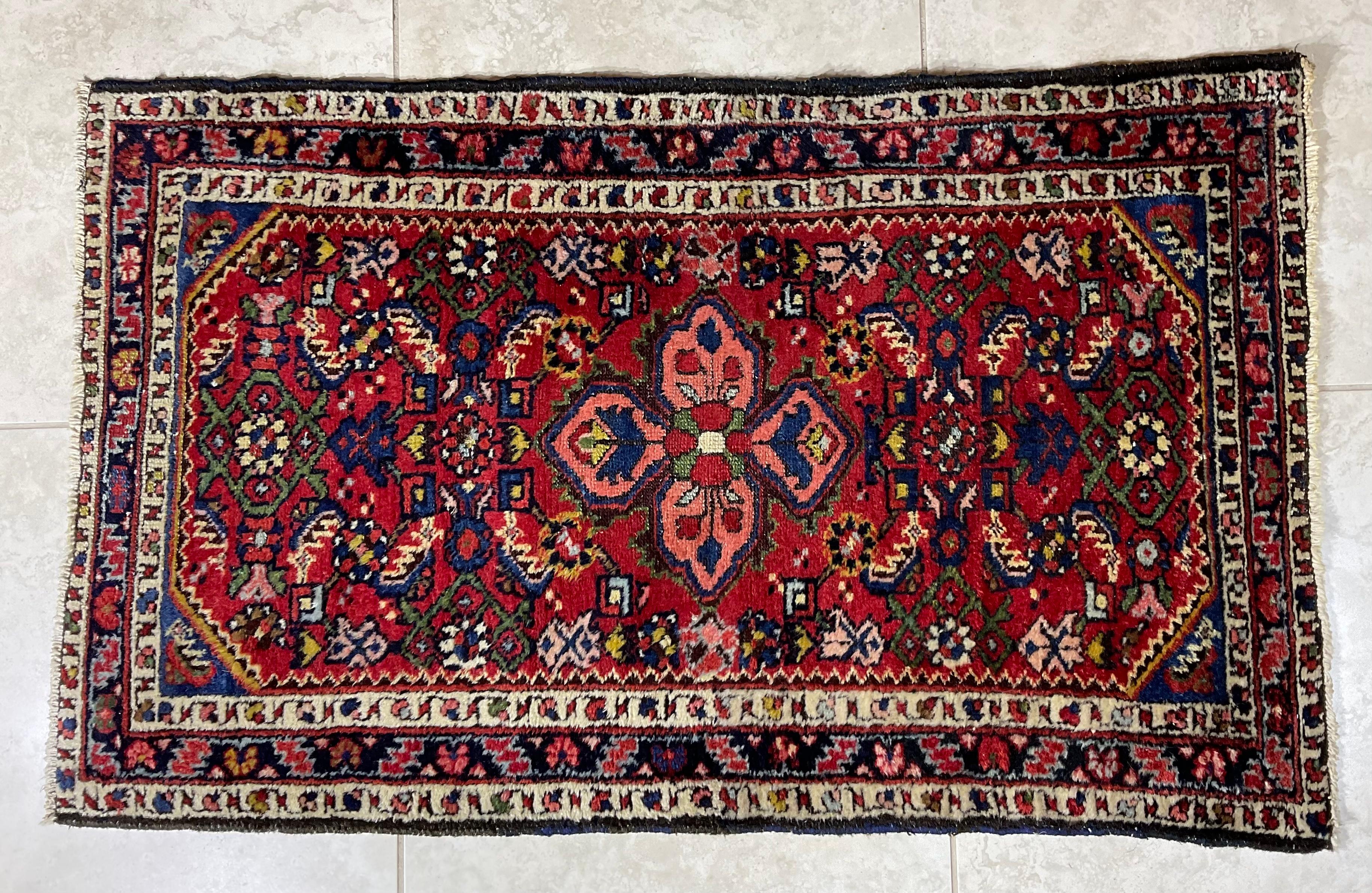 Small Handwoven Persian Rug For Sale 2