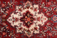 Handgefertigter roter Läufer Teppich Dekorativer traditioneller roter Vintage Teppich 105x265cm