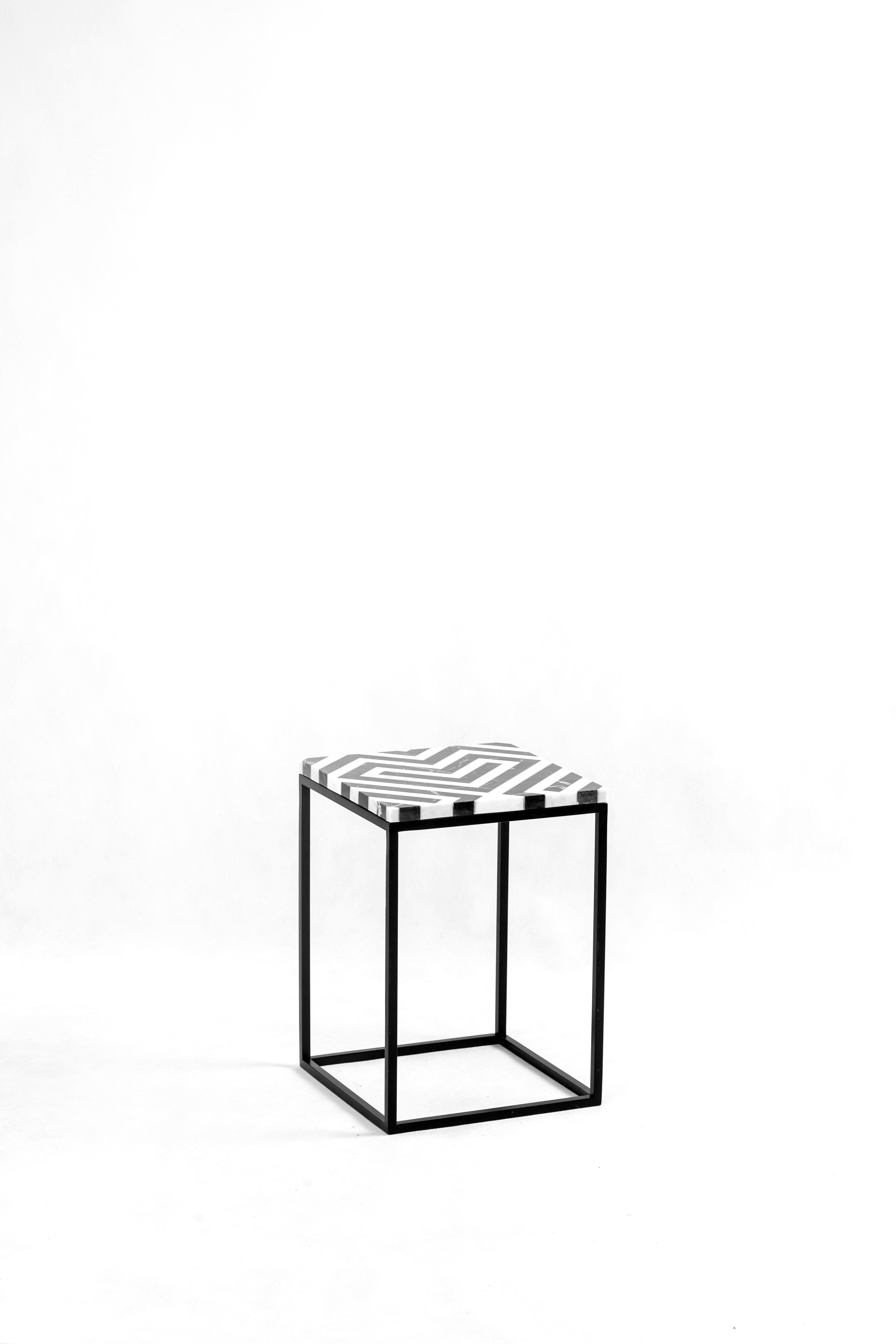 Small Heart Side Table by Un’common
Dimensions: W 30 x D 30 x H 42 cm
Materials: Marble

HEART is a handy table that can serve various functions in your home. It is an amazing piece of geometric madness! This distinct combination of the white