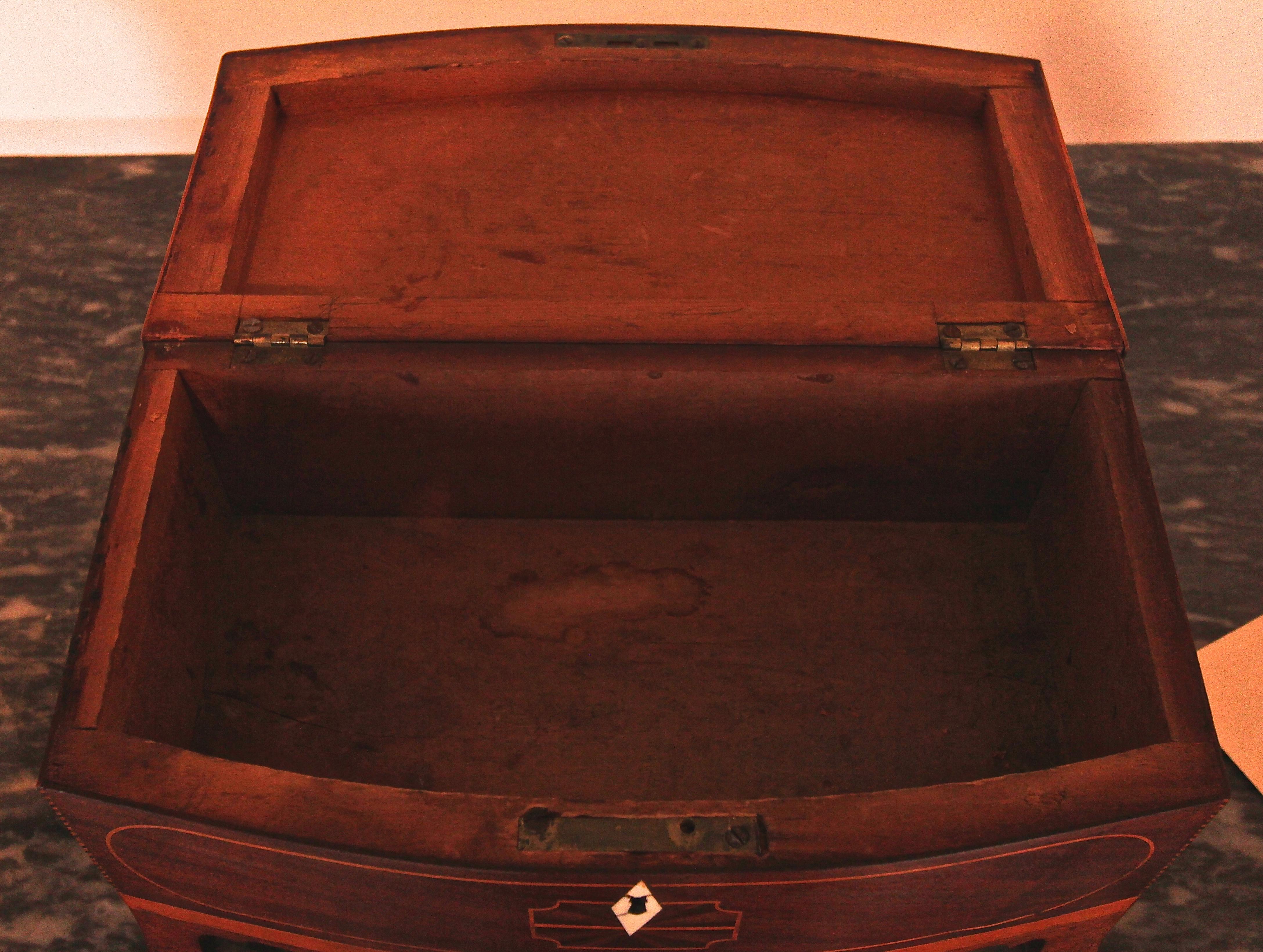 18th Century and Earlier Small Hepplewhite Bow Front Chest