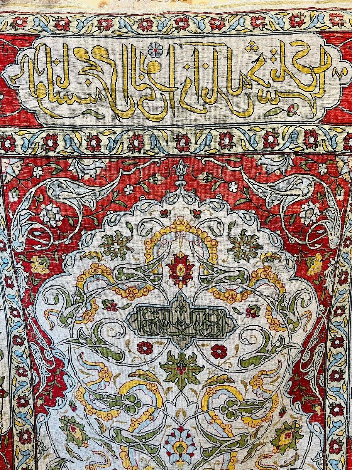 Small Hereke Silk Carpet For Sale 1