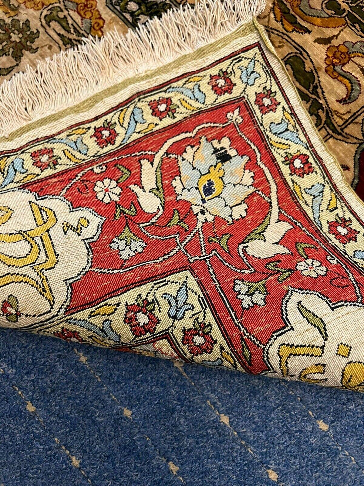 Small Hereke Silk Carpet For Sale 4