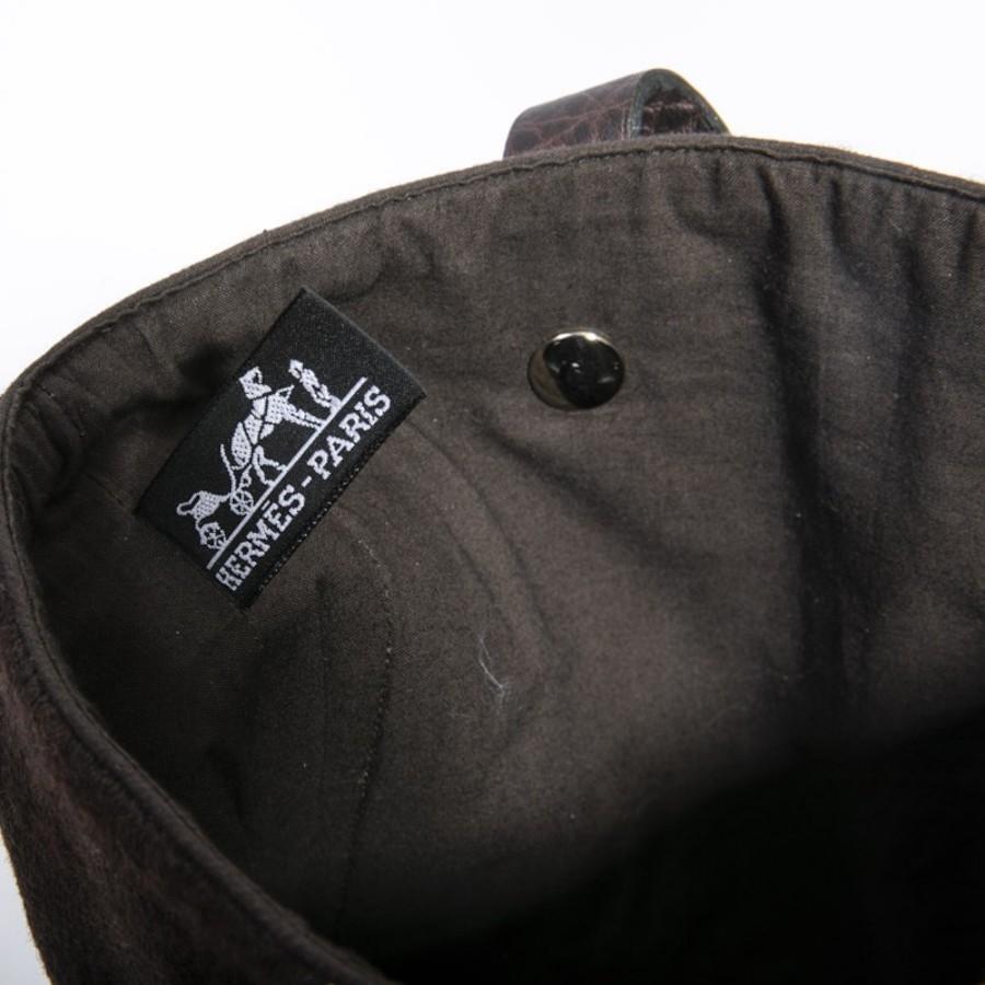 Small Hermès canvas bag For Sale 6