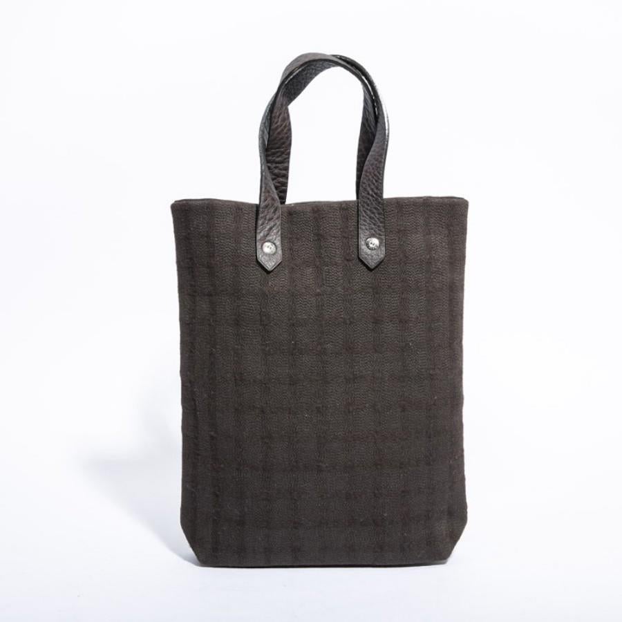 Black Small Hermès canvas bag For Sale