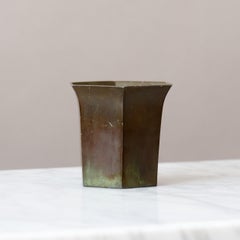 Small Hexagonal Art Deco Vase by Just Andersen, Denmark, 1930s.