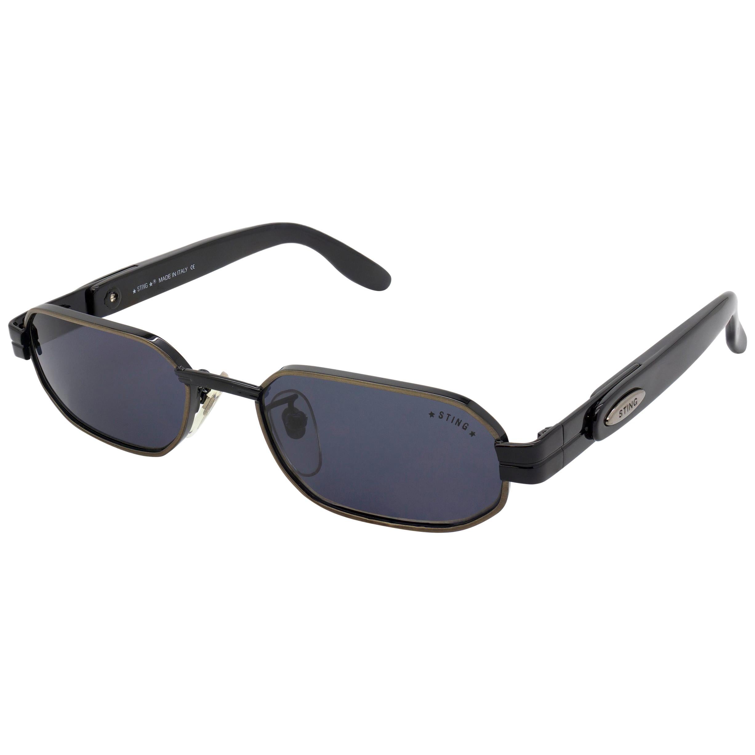 Small hexagonal sunglasses by Sting, Italy For Sale