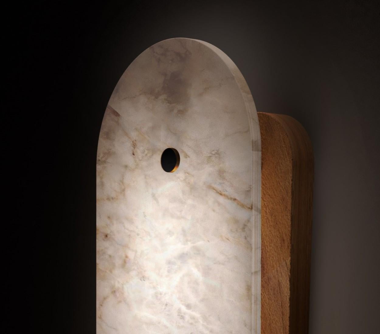 Modern Small Hikari Wall Lamp by Alabastro Italiano For Sale