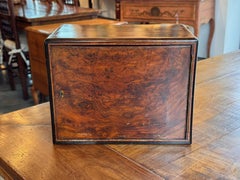 Small Hinged-Door Box With Interior Drawers