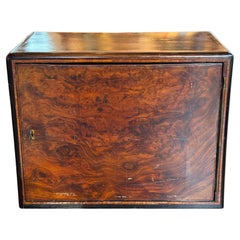 Small Hinged-Door Box With Interior Drawers