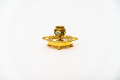 Small Historistic Candle Holder Around, 1890s
