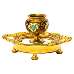 Small Historistic Candle Holder Around, 1890s