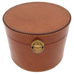 Small Hofmann Leather Hat or Silk-Scarf Box