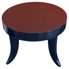 Kleiner Hocker / Schreibtisch „Horn or Tusk“ aus schwarzem Lack von Bill Sofield für Baker