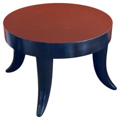 Small "Horn or Tusk" Stool / Table in Black Lacquer by Bill Sofield for Baker