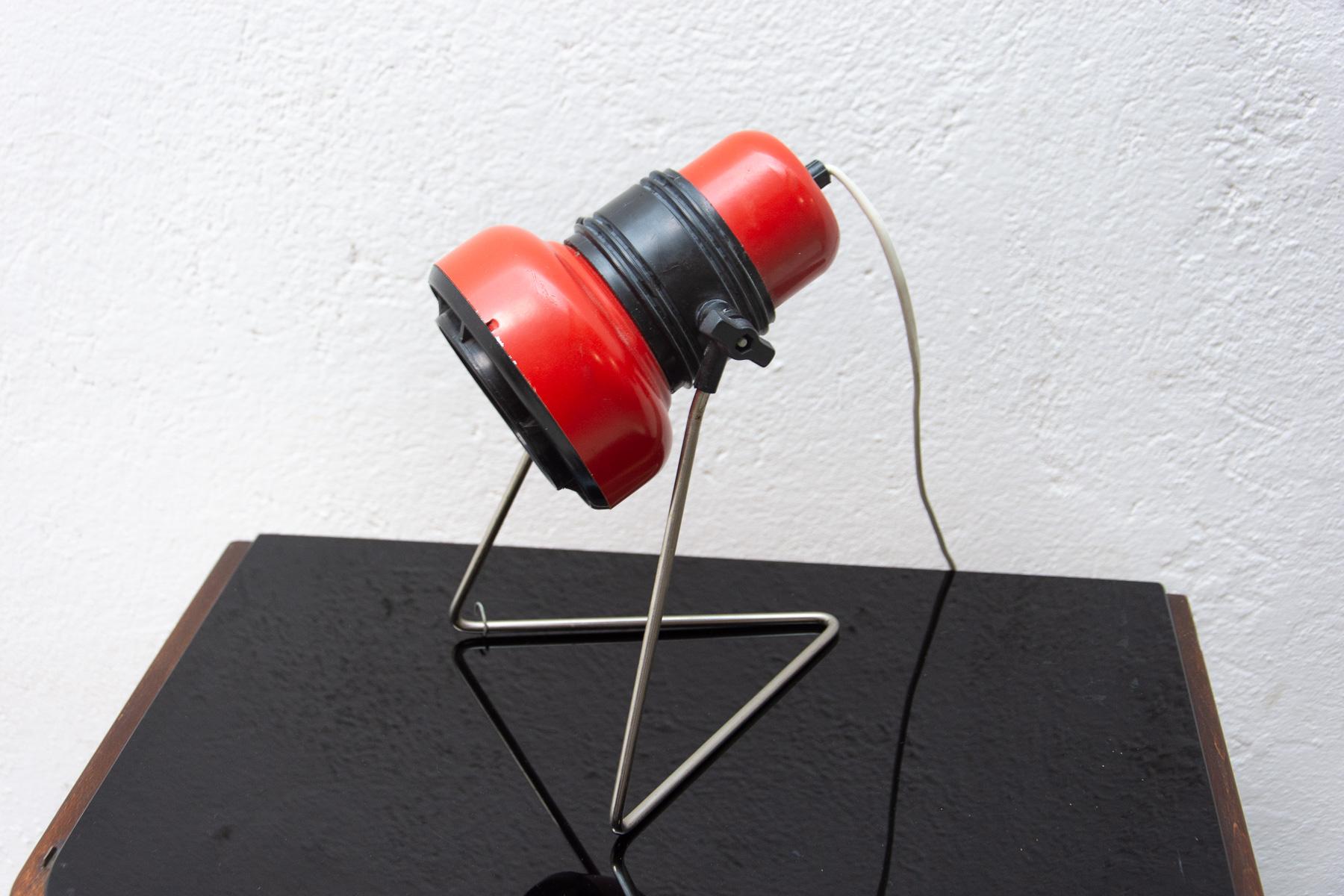 Small Hungarian Adjustable Table Lamp, 1970's In Good Condition For Sale In Prague 8, CZ