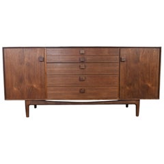 Small Ib Kofod Larsen "Danish Range" Credenza in Teak + Afromosia