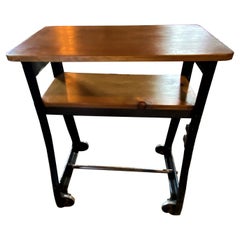 Antique Small Industrial Bar Cart