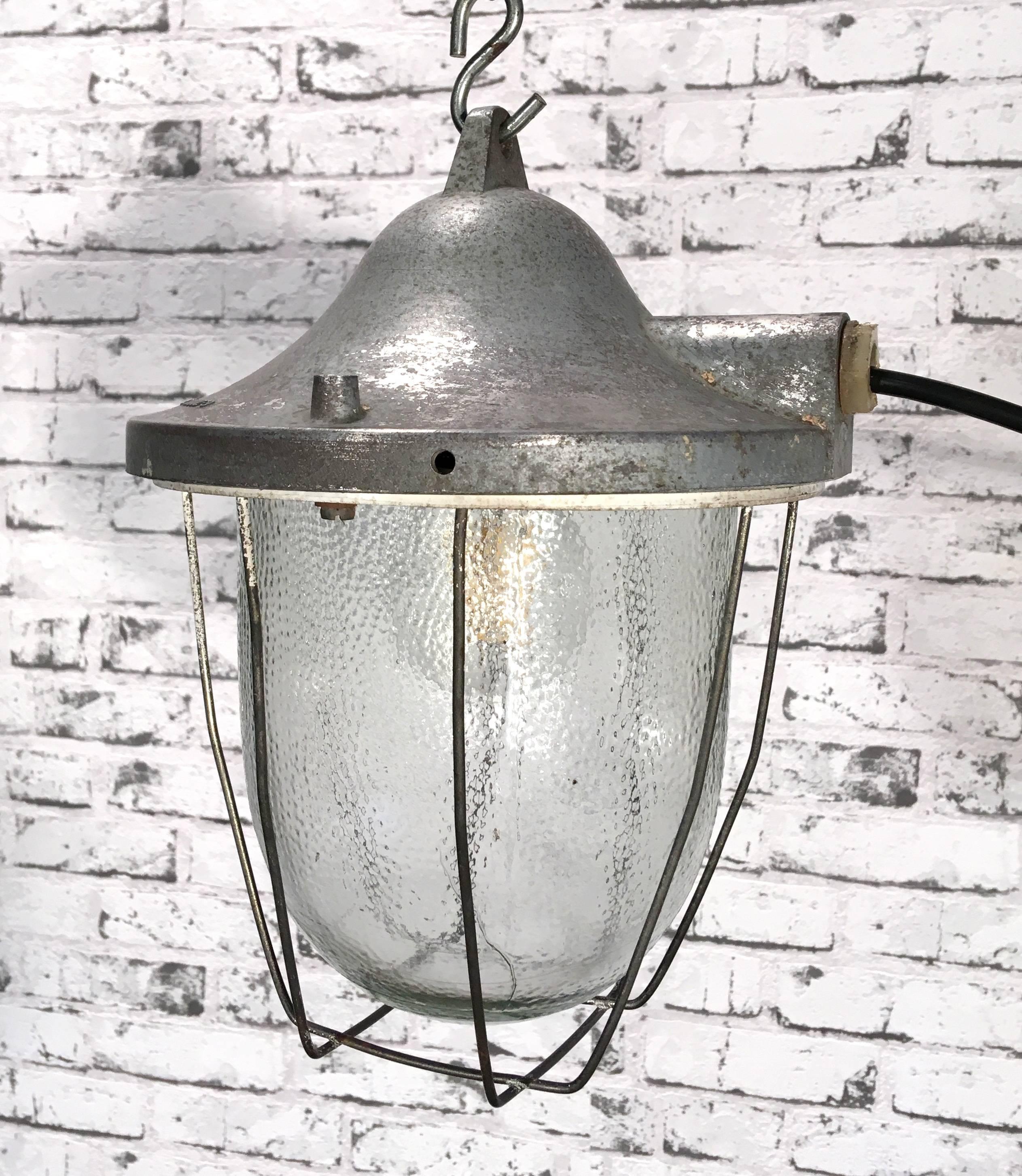 Mid-20th Century Vintage Industrial Bunker Lamp, 1960s