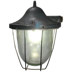 Vintage Industrial Bunker Lamp, 1960s