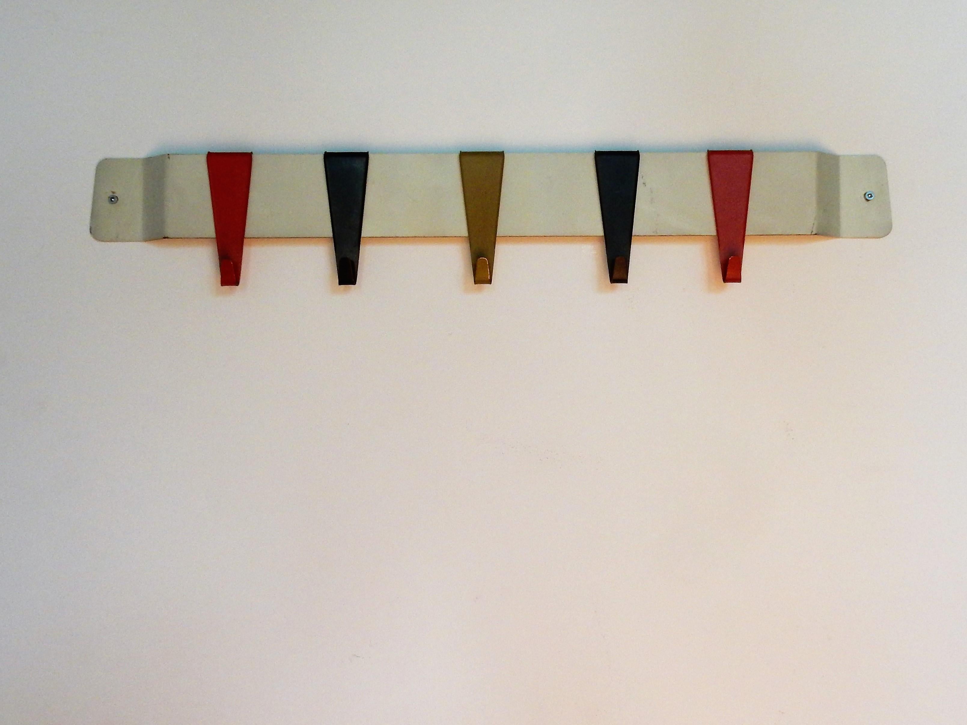Mid-17th Century Small Industrial Coat Rack by Coen de Vries for Pilastro, the Netherlands, 1950s