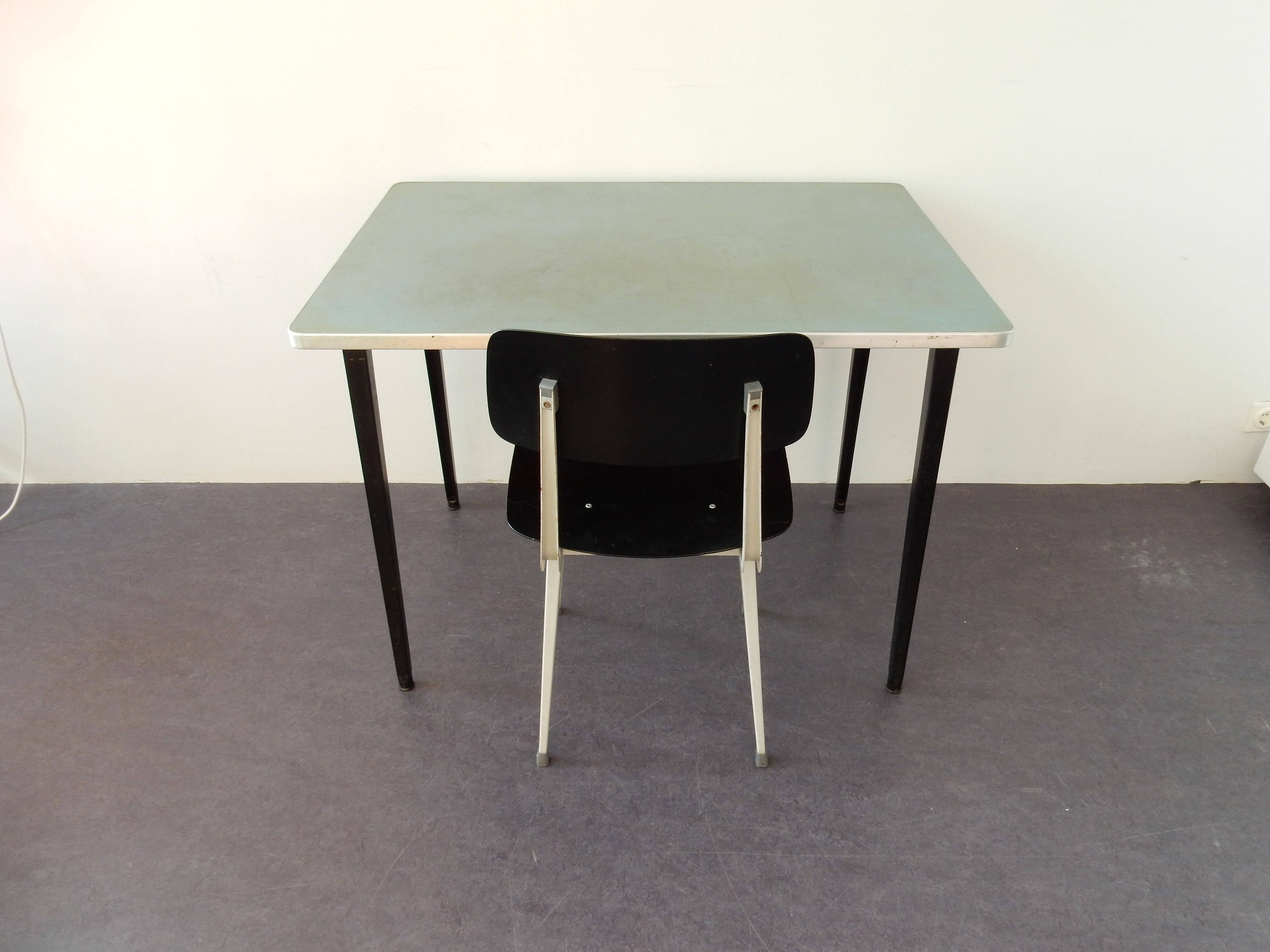 Mid-20th Century Small Industrial Desk Table Set by Friso Kramer for Ahrend de Cirkel, 1950s