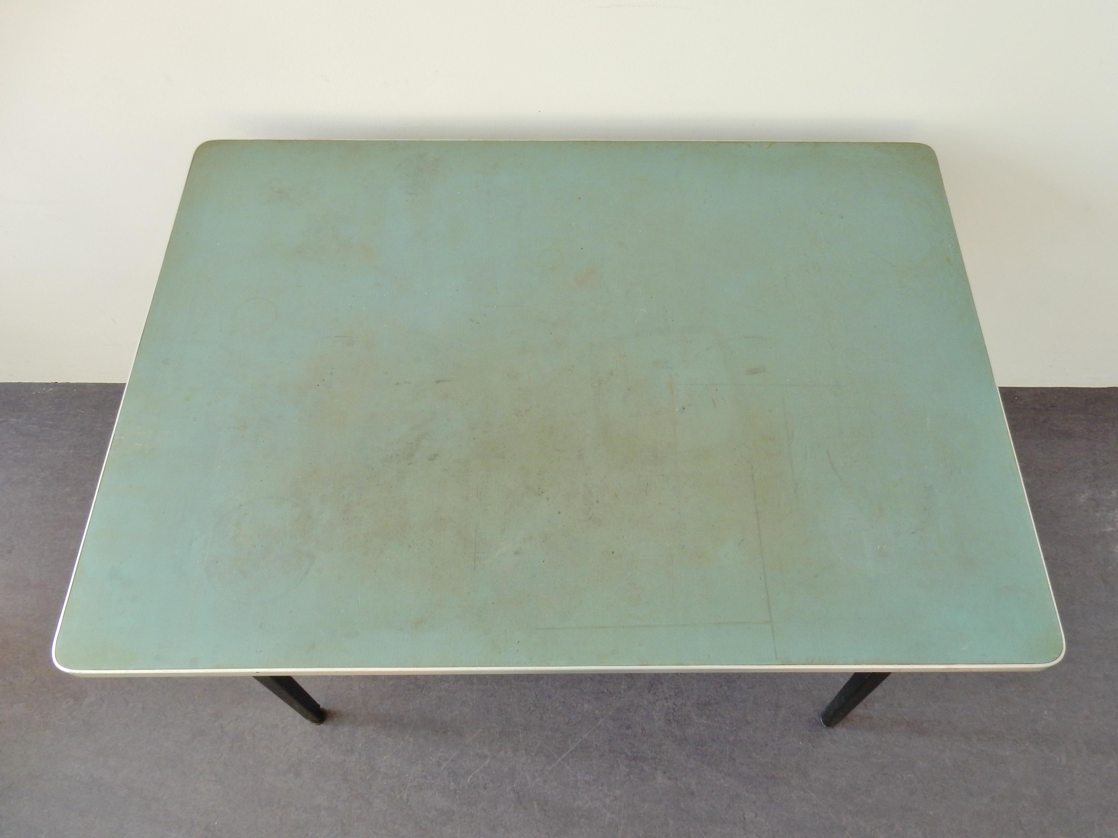 Laminate Small Industrial Desk Table Set by Friso Kramer for Ahrend de Cirkel, 1950s
