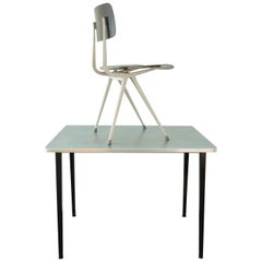 Small Industrial Desk Table Set by Friso Kramer for Ahrend de Cirkel, 1950s