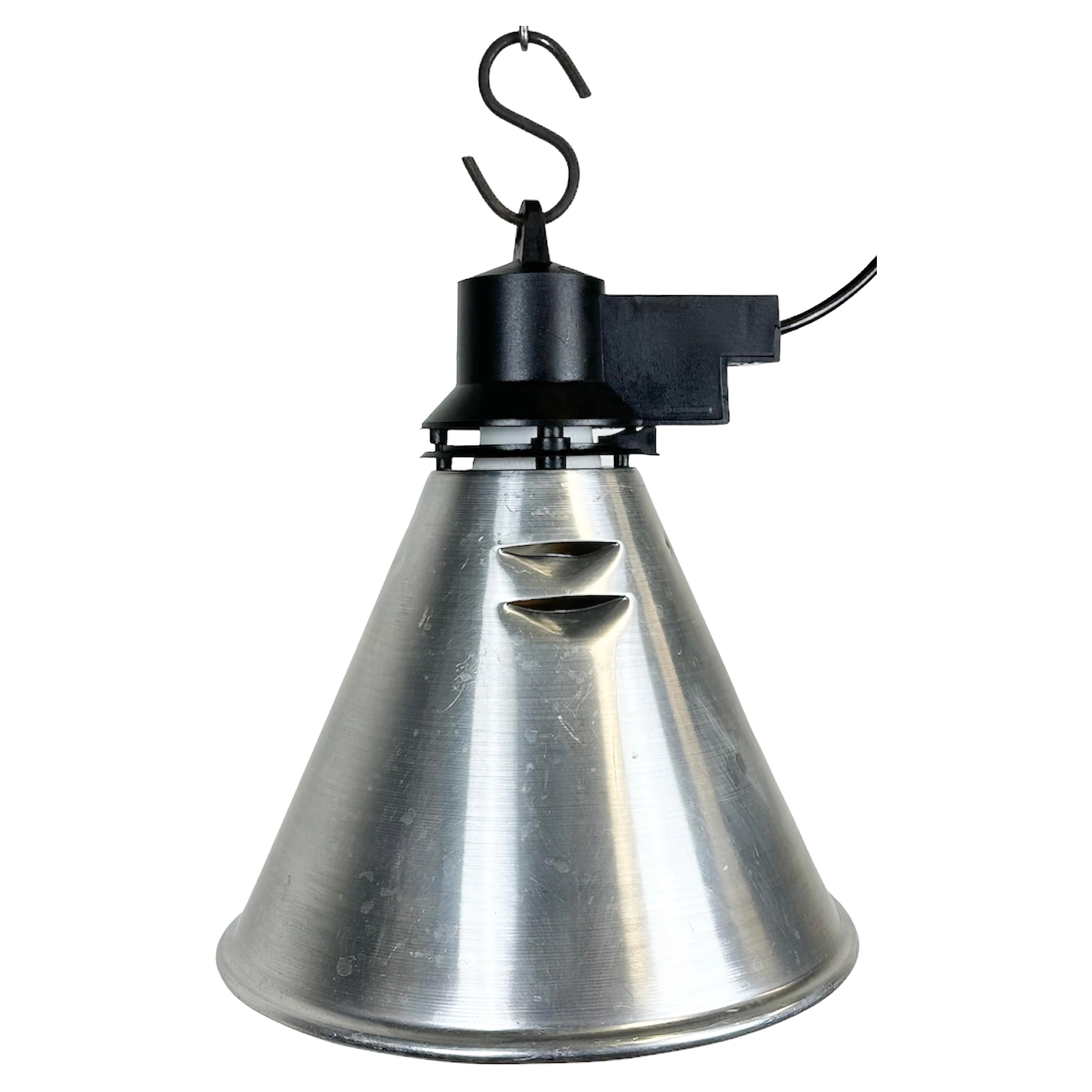 Small Industrial French Aluminium Pendant Lamp, 1960s For Sale