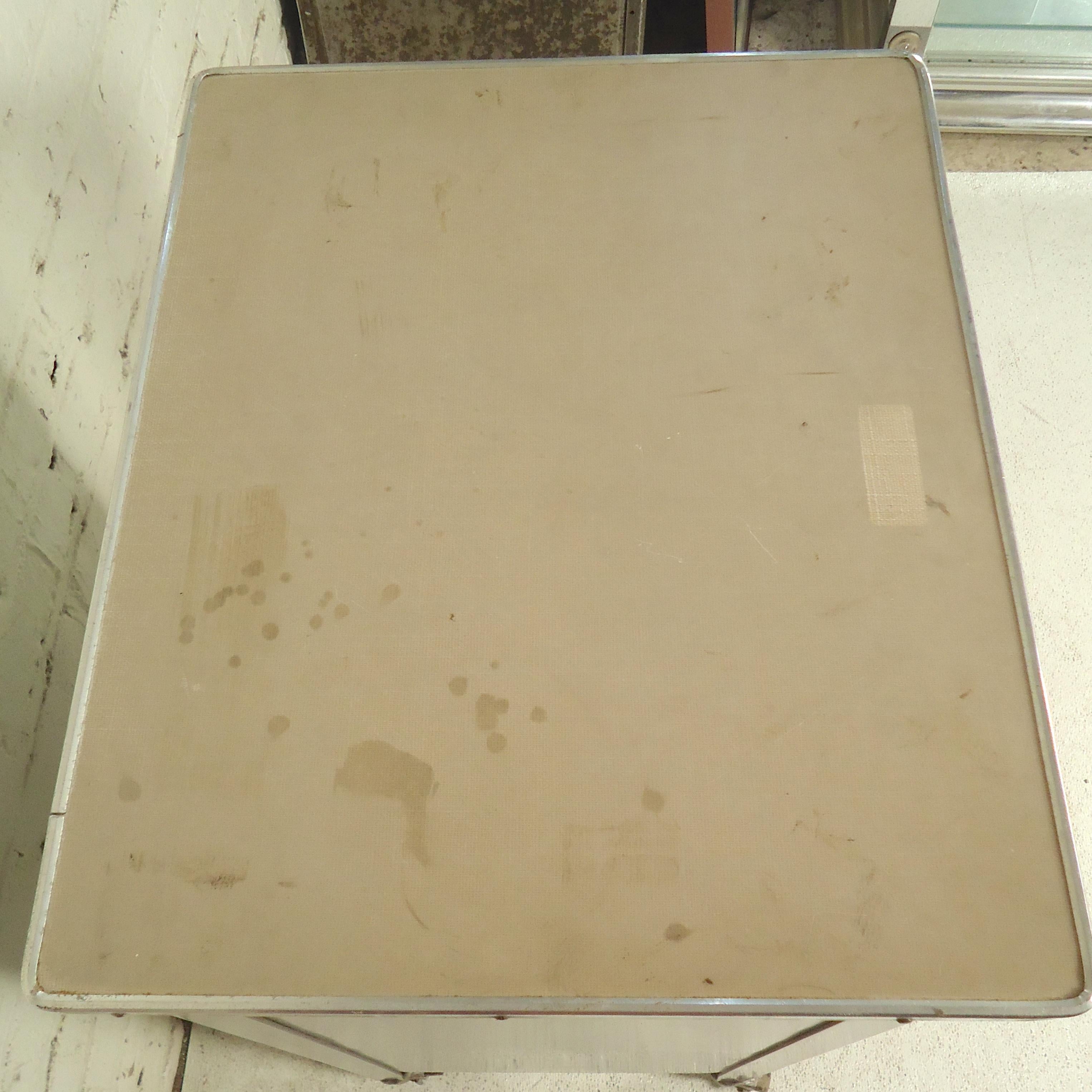 Mid-20th Century Small Industrial Metal Cabinet