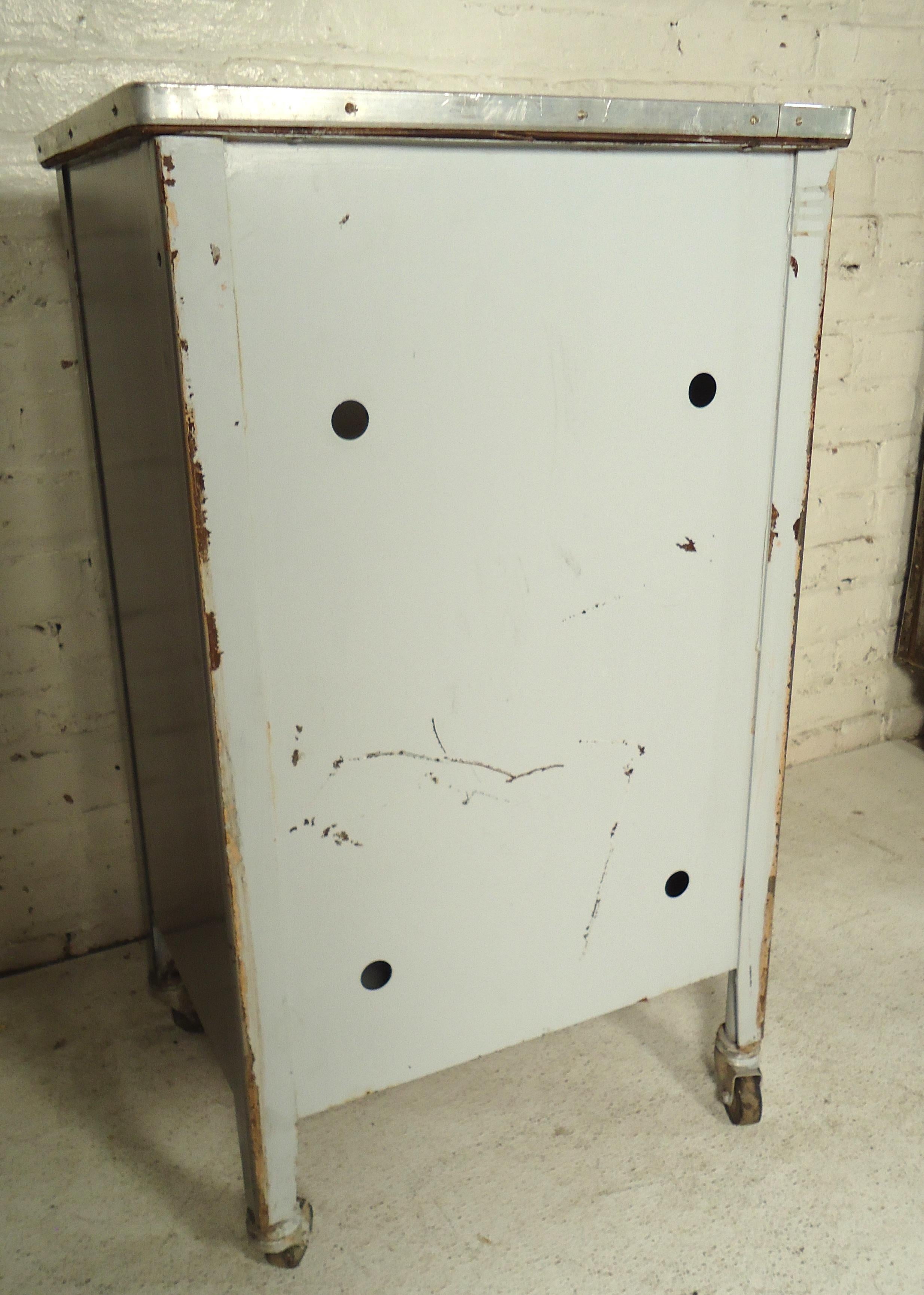 Small Industrial Metal Cabinet 1