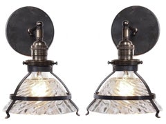Small Industrial Sconce with Snap-In Shade