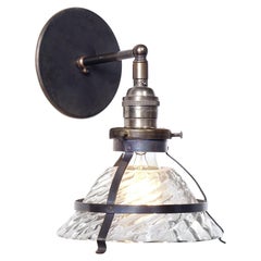 Small Industrial Sconce with Snap-In Shade